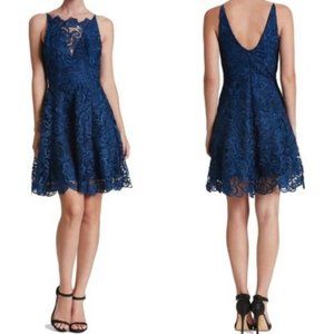 Dress the Population Blue Hayden Lace Party Dress SM